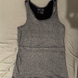 Latched Mama Maternity Charcoal Tank Top - Workout